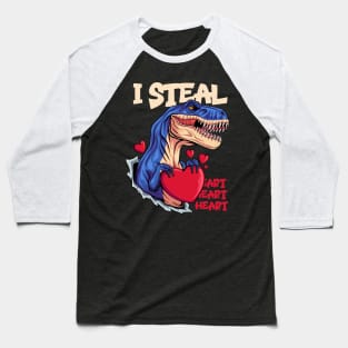 T-Rex valentines day Baseball T-Shirt